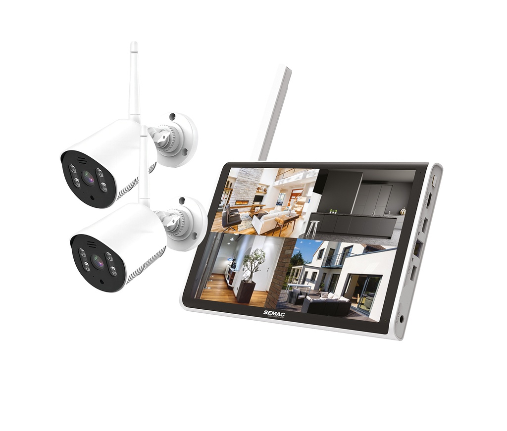 KIT 2 CAMERAS  + ECRAN 10.1'' - CAM 558