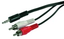 Cordons audio jack/RCA stéréo