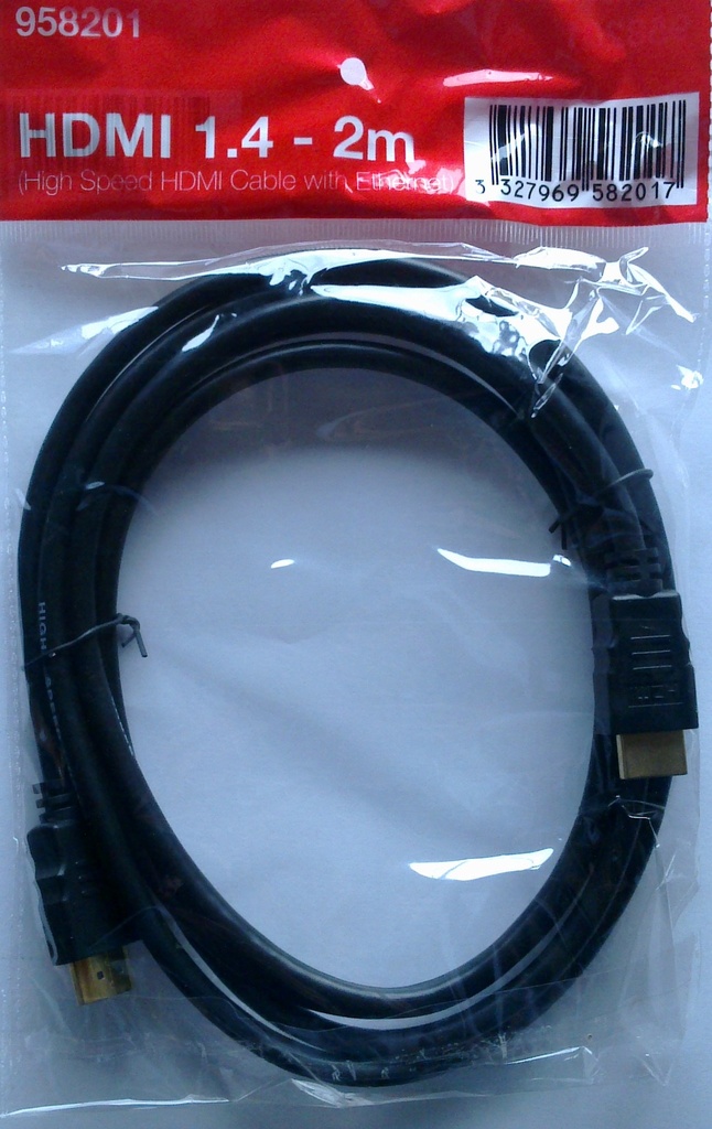 CORDON HDMI MALE / MALE EN SACHET