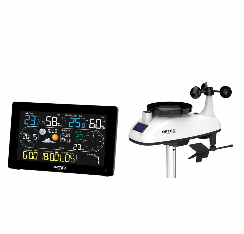 STATION METEO PRO COULEUR WIFI TUYA