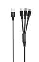 Cordons 3 en 1 USB-A tressés