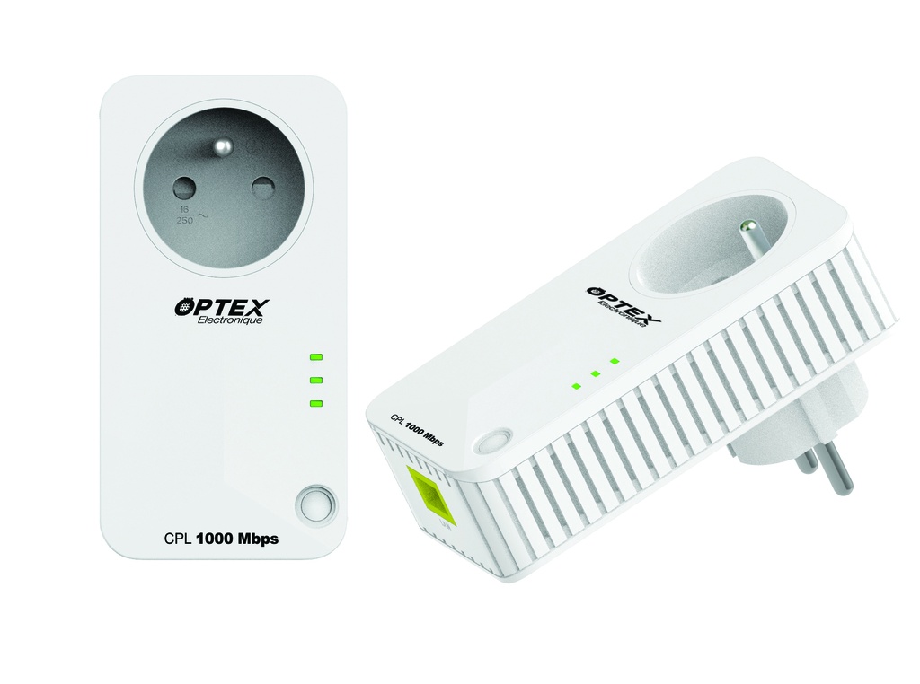 PACK 2 PRISES CPL 1GB/S PLUG