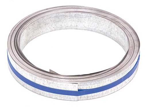 Feuillard Galvanisé 20x1,5 Mm - Rouleau De 25 Mètres - Pour Fixation Tuyaux, Conduits, Renforcement Structures