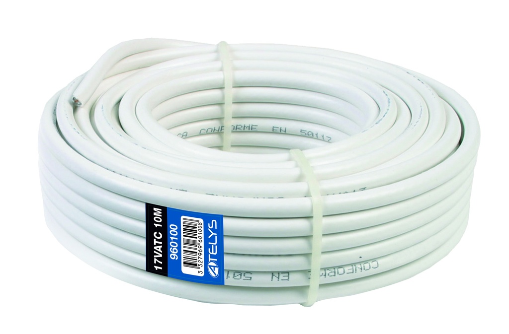 CABLE COAXIAL 17VATC BLANC - 100M00