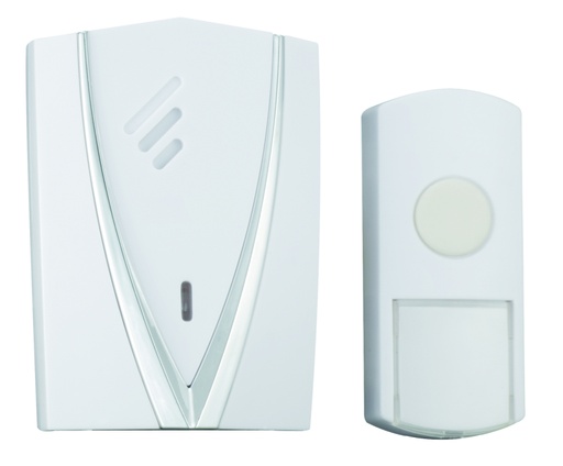 [990205] SONNETTE SANS FIL - 300 M - BLANC