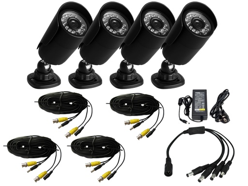 [990536] KIT OPTION 4 CAMERAS FILAIRES