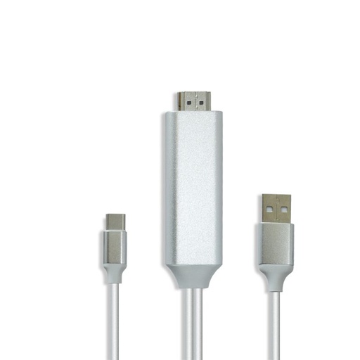 [001621] KIT LIGHTNING TYPE C MALE / USB3.0 -1.8M