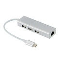 HUB TYPE C / 3 USB + RJ45