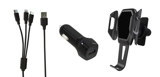 [001685] SUPPORT+CHARGEUR+CABLE 3EN1