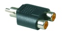 ADAPTATEUR RCA MALE / 2 RCA FEMELLES