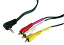 CORDON 1 JACK 3.5MM / 3 RCA MÂLES 1,50 M