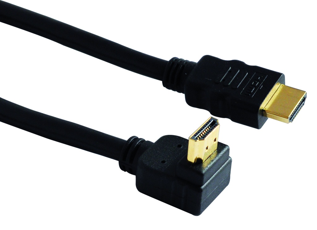 CORDON HDMI PLAT M. DROIT/M. COUDE 3M00