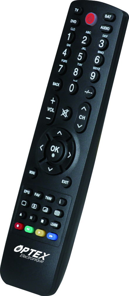 TELECOMMANDE UNIVERSELLE 4-en-1 TV + TNT + DVD + AUX Compatible avec + de  1600 marques