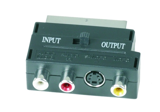 [960405] ADAPTATEUR PERITEL / 3 RCA + SVHS