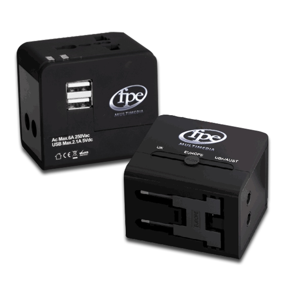 Adaptateur Secteur Chargeur Voyage WK WP-U56 2A Double USB Charge
