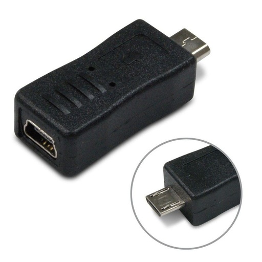 [001601] ADAPTATEUR MINI USB F / MICRO USB MALE