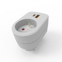 CHARGEUR 2 USB BLANC 3.4A TOTAL