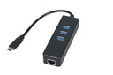 CÂBLE USB 3.1 TYPE C / USB 3.0 *3 + RJ45