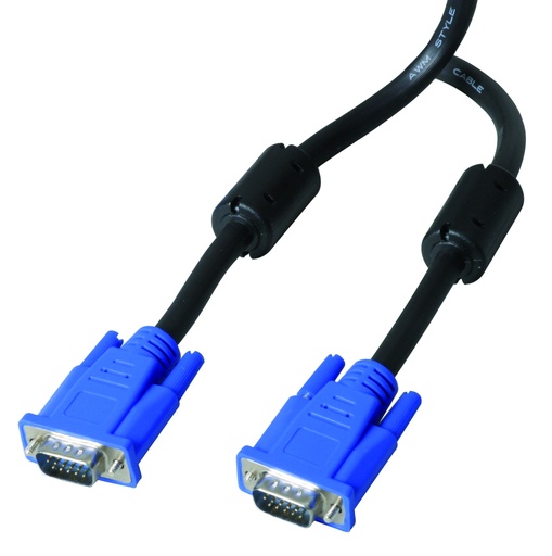 [093062] CÂBLE MONITOR VGA ANTIPARASITE 1,80M