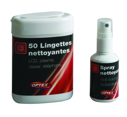 [725289] SPRAY DE NETTOYAGE AVEC LINGETTES