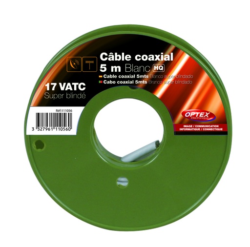 [003261] Câbles coaxiaux 17VATC blancs