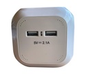 BLOC CUBE 4 PRISES SECTEUR + 2USB 5V2.1A