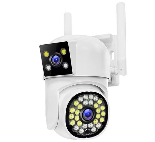 [990471] CAMERA EXTERIEURE DOUBLE LENTILLE TUYA