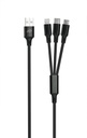 CORDON 3 EN 1 USB-A 1M TRESSE