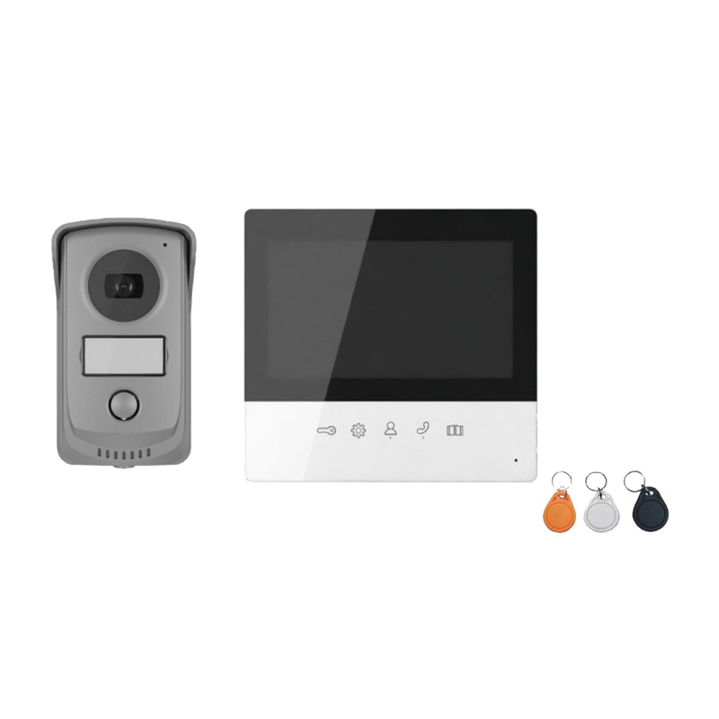 VISIOPHONE 7 POUCES EN 2 FILS ET BADGE