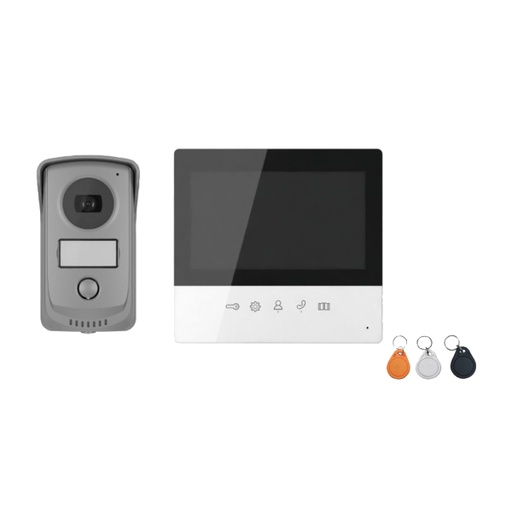 [990351] VISIOPHONE 7 POUCES EN 2 FILS ET BADGE