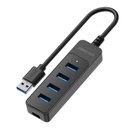 HUB USB3.0 3xUSB-A 1xUSB-C - 4 PORTS