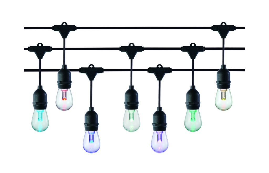 GUIRLANDE SOLAIRE 15 DOUILLES IP65 9m