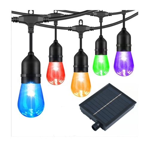 [994641] GUIRLANDE SOLAIRE 15 DOUILLES IP65 9m