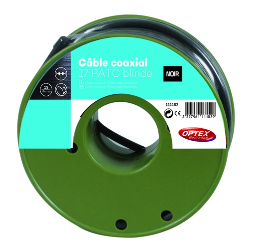 [111253] Câbles coaxiaux 17PATC noires