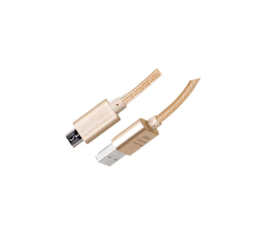 CORDON MICRO USB - DORE - 1M00